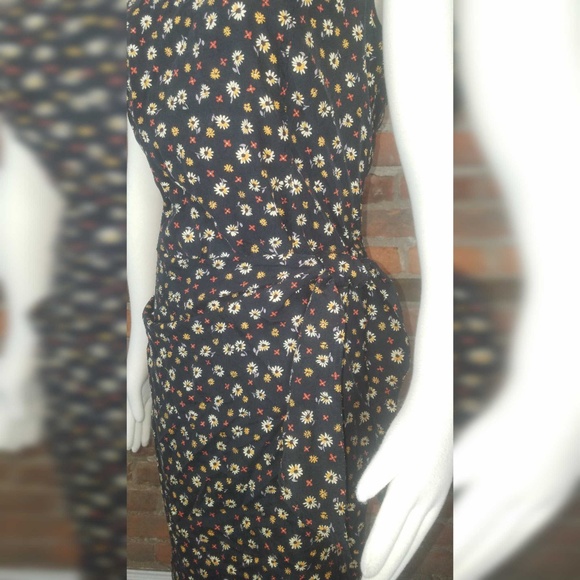 August Silk Women;s Sheath Dress Black Floral - Picture 3 of 7